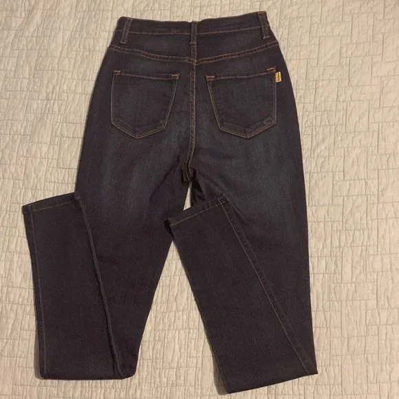 Vibrant M.I.U Women’s 9(W28) Dark Wash Blue Denim High Waist Skinny Jeans USA - Picture 3 of 13
